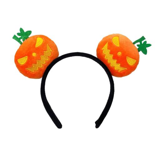 Duk Hair Band, Pumpa, handgjord, Design för halloween & olika stilar för val, 250mm, Säljs av PC