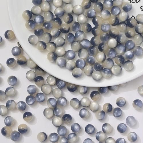 Resin Jewelry Beads, Round, DIY, more colors for choice, 10mm, 10PCs/Bag, Sold By Bag