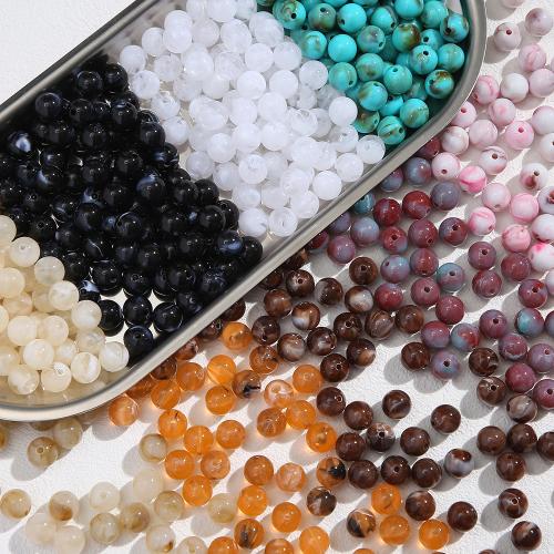 Acrylic Jewelry Beads, Round, DIY, more colors for choice, 10mm, 10PCs/Bag, Sold By Bag