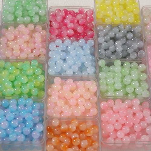 Fashion Glass Beads, Round, DIY, more colors for choice, 8mm, 20PCs/Bag, Sold By Bag