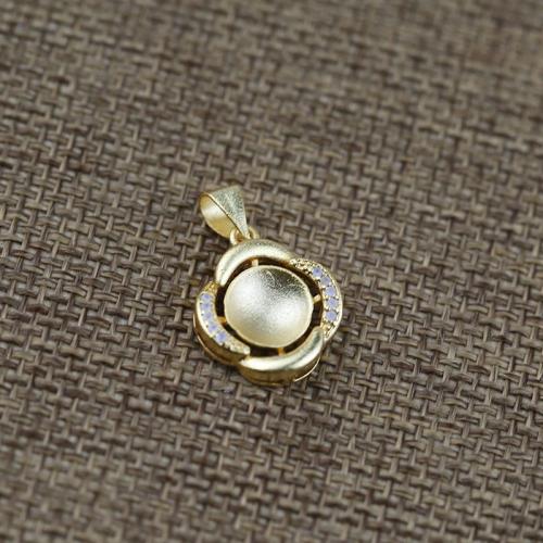 Brass Jewelry Bails, DIY & micro pave cubic zirconia, Stone Slot:8x8mm, Sold By PC