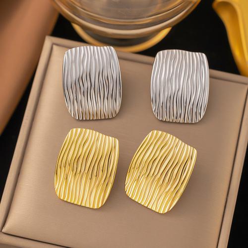 Fashion Stainless Steel Jewelry Sets, 304 Stainless Steel, fashion jewelry & for woman, more colors for choice, 29.70x23.60mm, Sold By Pair