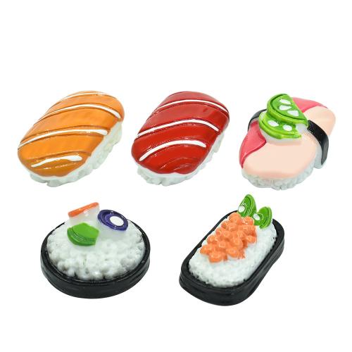 Celular Kit de bricolaje, resina, Sushi, engomada de gota, diverso tamaño para la opción, más colores para la opción, aproximado 100PCs/Bolsa, Vendido por Bolsa