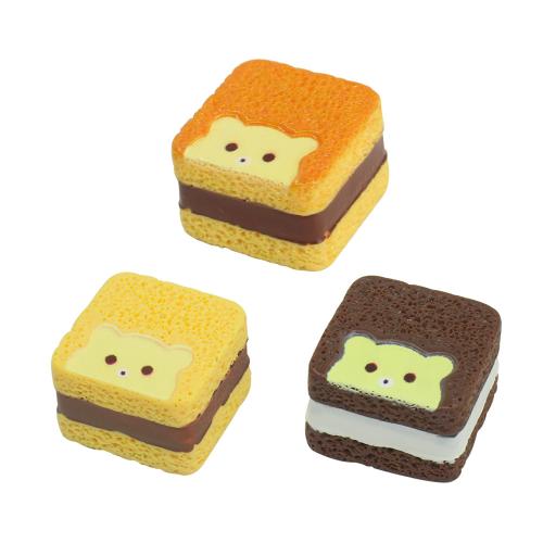 Mobile Phone DIY Decoration, Resin, Biscuit, more colors for choice, 21x21x14mm, Approx 100PCs/Bag, Sold By Bag