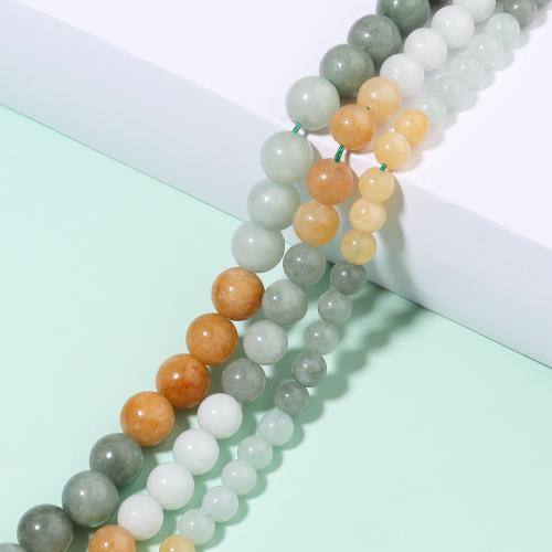 Natural Jade Beads Hetian Jade Round DIY Sold By Strand