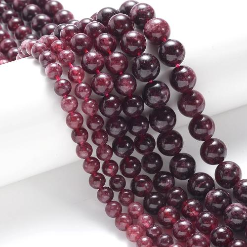 Natural Garnet Beads, Round, DIY, more colors for choice, 4mm, 90PCs/Strand, Sold By Strand