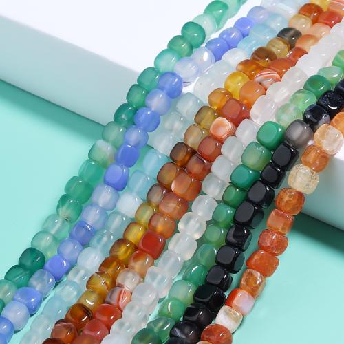 Agate Beads Square DIY 8mm Sold By Strand