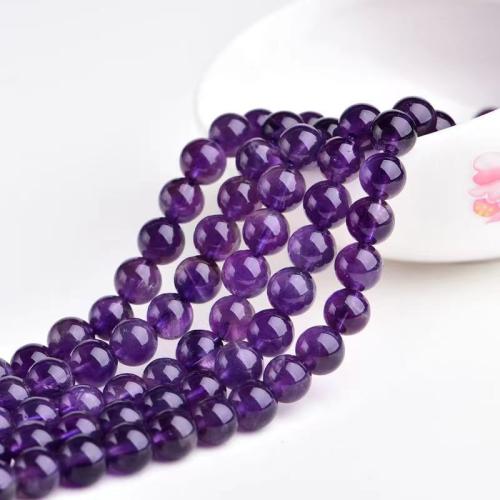 Amethyst Beads, Round, DIY & different size for choice, more colors for choice, Sold By Strand