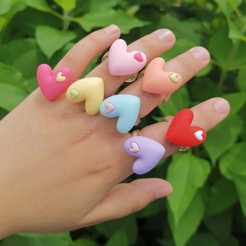 Resin Finger Ring, fashion jewelry, more colors for choice, Sold By PC