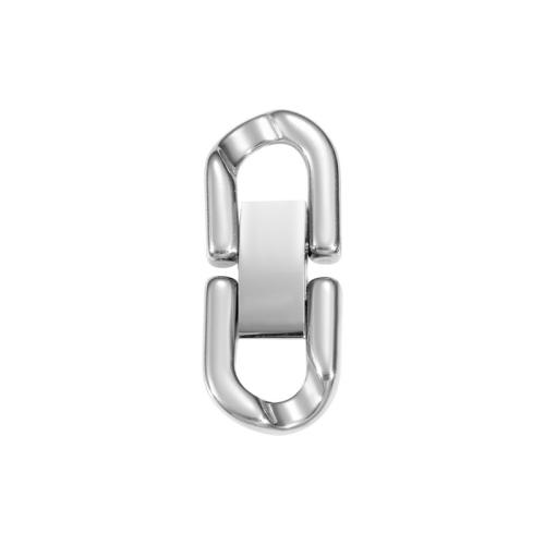 Stainless Steel Jewelry Clasp 304 Stainless Steel plated DIY Sold By PC