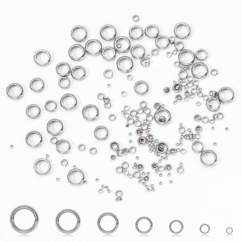 304 acciaio inox placcato, DIY & formato differente per scelta, colore originale, 100PC/borsa, Venduto da borsa