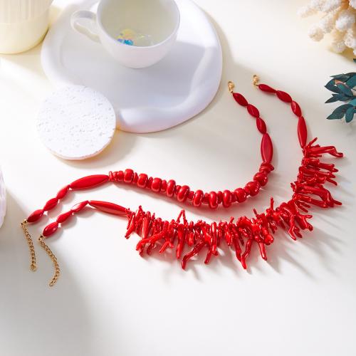 Zinc Alloy Jewelry Sets with Resin fashion jewelry & for woman red Sold By PC