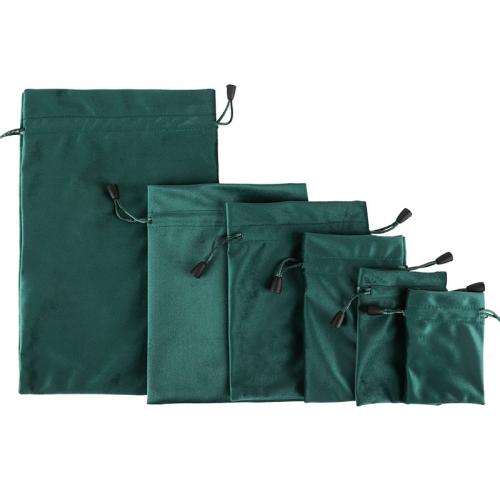 Jewelry Pouches Bags, Velour, with Korean Waxed Cord, durable & dustproof & multifunctional & different size for choice, more colors for choice, Sold By PC