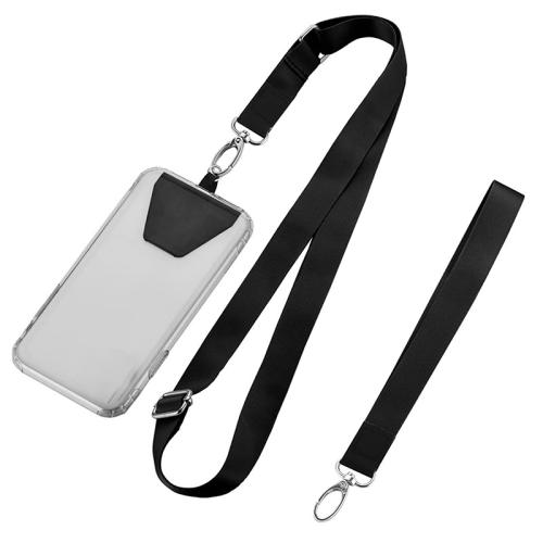 Cell Phone Lanyard, Zinc Alloy, med Polyester, Bærbare & multifunktionelle & Unisex, flere farver til valg, Solgt af PC