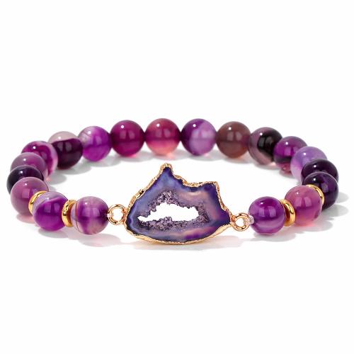 lega in zinco braccialetto, with agate, fatto a mano, unisex, nessuno, Venduto da PC