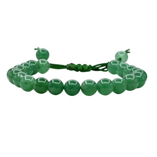 Gemstone Armbånd, Terylene Cord, med Ædelsten, Unisex, flere farver til valg, Solgt af PC