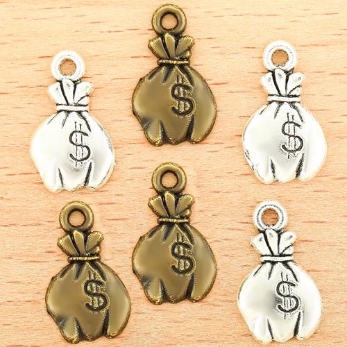 Tibetan Style Pendants, Money Bag, plated, DIY, more colors for choice, 17x11mm, 100PC/Bag, Sold By Bag