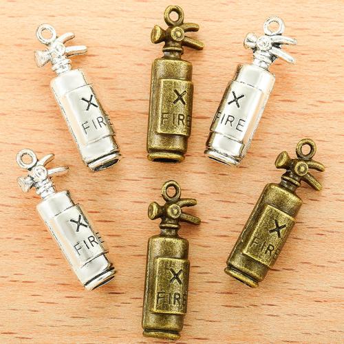 Tibetan Style Pendants, Fire Extinguisher, plated, DIY, more colors for choice, 22x8mm, 100PC/Bag, Sold By Bag