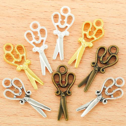 Zinc Alloy Scissors Pendants plated DIY Sold By Bag