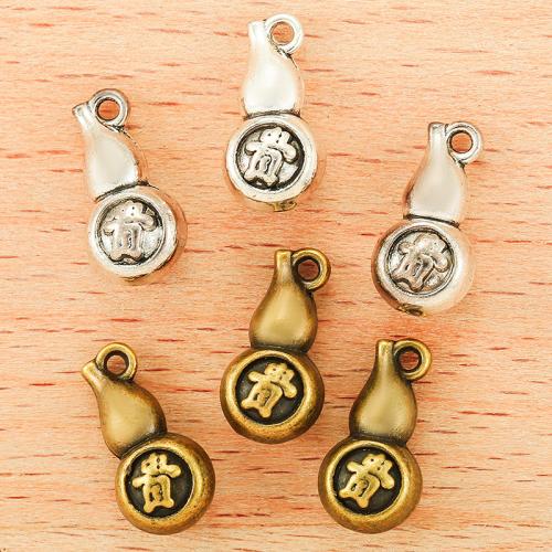 Zinc Alloy Pendants Calabash plated DIY Sold By Bag