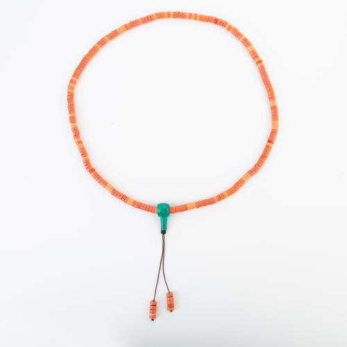 corail synthétique collier, style folk & unisexe, beads size 6x2mm, Longueur:Environ 800 mm, Vendu par PC