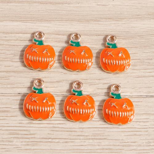 Fashion Halloween vedhæng, Zinc Alloy, KC guldfarve belagt, Halloween Design & Anden figur til valg & du kan DIY & emalje, flere farver til valg, nikkel, bly & cadmium fri, Ca. 100pc'er/Bag, Solgt af Bag