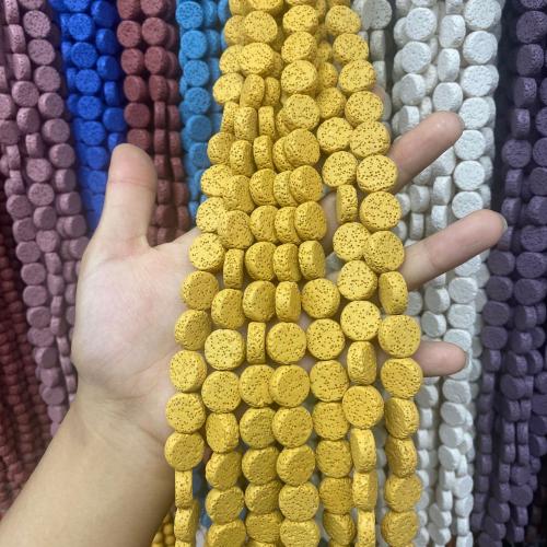 Natural Lava Beads Round DIY 14mm Sold By Strand