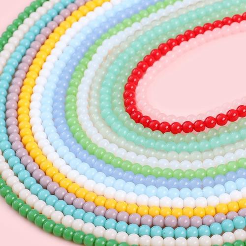 Fashion Glass Beads Round DIY Sold By Strand