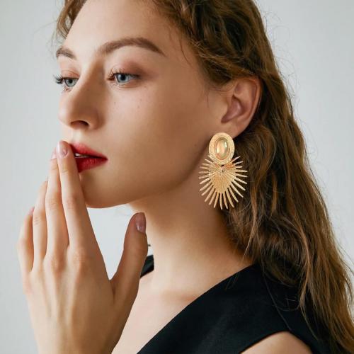 Tibetan Style Drop Earrings, plated, fashion jewelry, more colors for choice, nickel, lead & cadmium free, 53x78mm, Sold By Pair