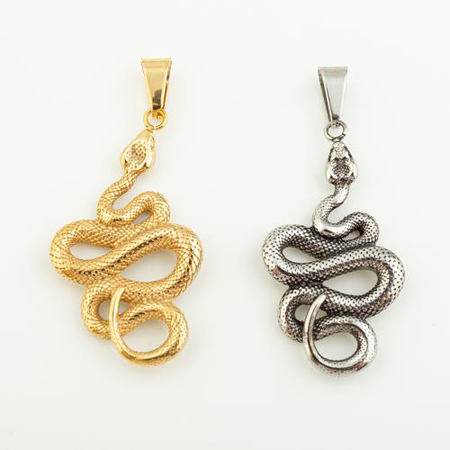 Stainless Steel Animal Pendants 304 Stainless Steel Snake Vacuum Ion Plating DIY Approx 5mm Sold By PC