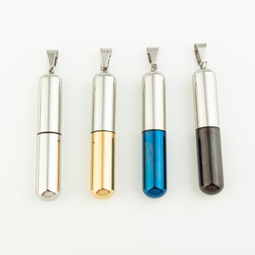 Stainless Steel Pendants, 304 Stainless Steel, Vacuum Ion Plating, DIY, more colors for choice, 55x10mm, Hole:Approx 5mm, Sold By PC