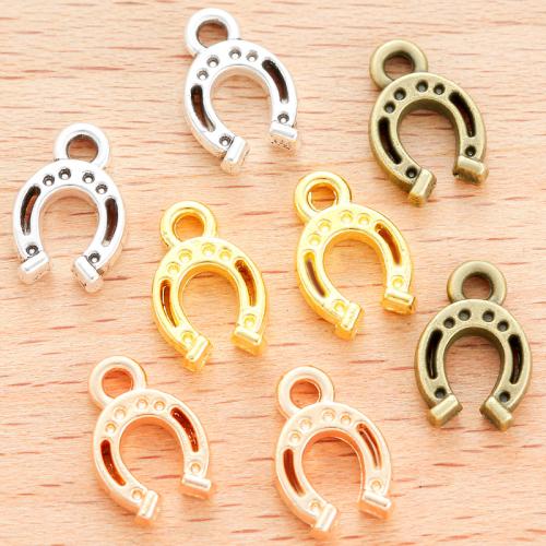 Tibetan Style Pendants, Horseshoes, plated, DIY, more colors for choice, 11x8mm, 100PC/Bag, Sold By Bag