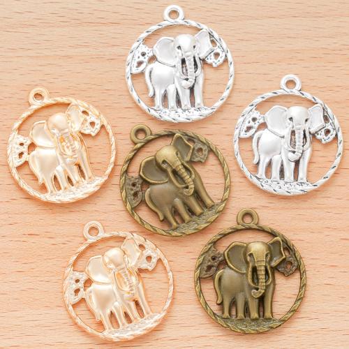 Tibetan Style Pendants, Round, plated, DIY, more colors for choice, 31x28mm, 100PC/Bag, Sold By Bag