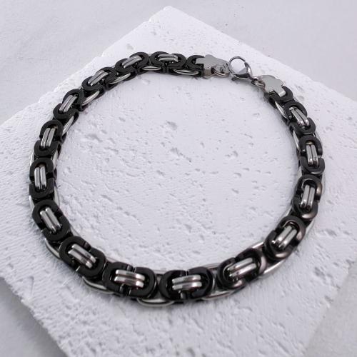 Stainless Steel Jewelry Bracelet, 304 Stainless Steel, Unisex & different size for choice, more colors for choice, Length:Approx 23 cm, Sold By PC