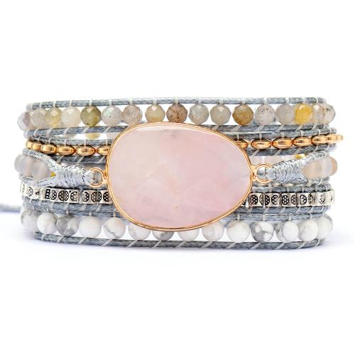 Pulseras de piedras preciosas, Piedra natural, con metal, hecho a mano, Joyería & para mujer, longitud:aproximado 17 cm, Vendido por UD