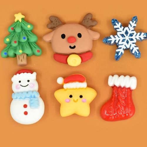 Mobile Phone DIY Decoration Resin epoxy gel Christmas Design Sold By Bag