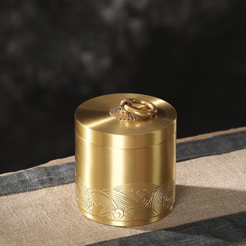 Brass Ashtray, Gift box package & durable & windproof, 72x83mm, Sold By PC