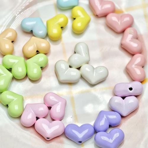 Zinc Alloy Spacer Beads Heart stoving varnish DIY Sold By PC