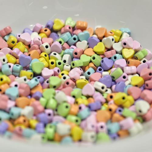 Tibetan Style Spacer Beads, Heart, stoving varnish, DIY, more colors for choice, 5mm, Sold By PC