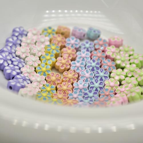 Tibetan Style Spacer Beads, petals, stoving varnish, DIY, more colors for choice, 7mm, Sold By PC