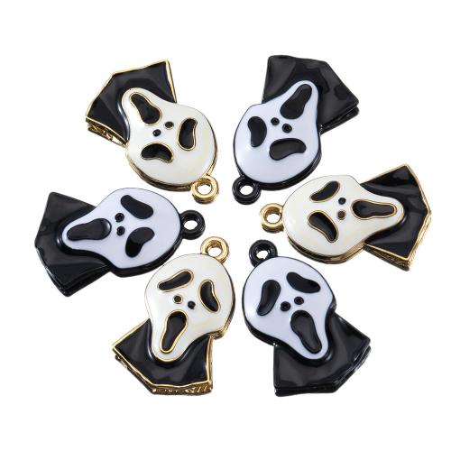 Pendant Halloween Fashion, alliage de zinc, Placage, Halloween Design & Forme différente pour le choix & DIY & émail, plus de couleurs à choisir, protéger l'environnement, sans nickel, plomb et cadmium, 10PC/sac, Vendu par sac