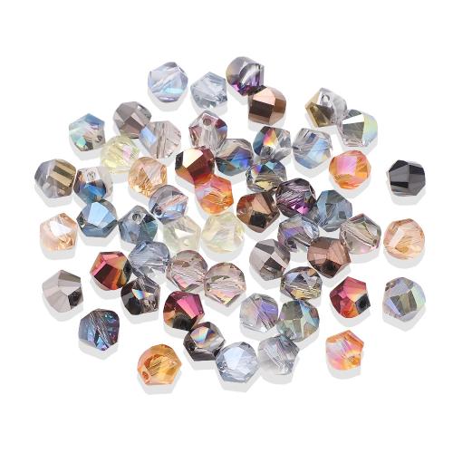 Fashion Glass Beads, DIY & faceted, more colors for choice, 8x7mm, Hole:Approx 1.2mm, 30PCs/Bag, Sold By Bag