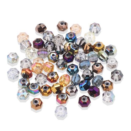 Abalorios de Cristal, Vidrio, Bricolaje & facetas, más colores para la opción, 8x6mm, agujero:aproximado 1.2mm, 30PCs/Bolsa, Vendido por Bolsa