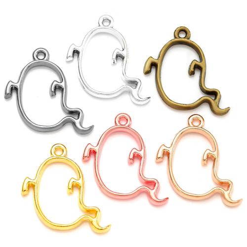 Fashion Halloween Pendant, Tibetan Style, Ghost, plated, Halloween Design & DIY & hollow, more colors for choice, nickel, lead & cadmium free, 23x14mm, Hole:Approx 1.5mm, Approx 100PCs/Bag, Sold By Bag