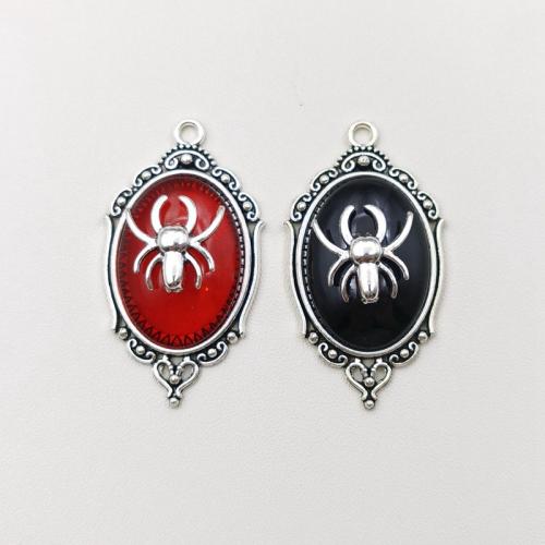 Tibetan Style Pendants, with Gemstone, silver color plated, DIY, more colors for choice, nickel, lead & cadmium free, 24x43mm, Sold By PC