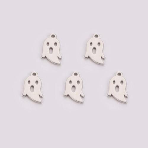 Stainless Steel Pendants, 304 Stainless Steel, Ghost, plated, DIY, more colors for choice, Sold By PC