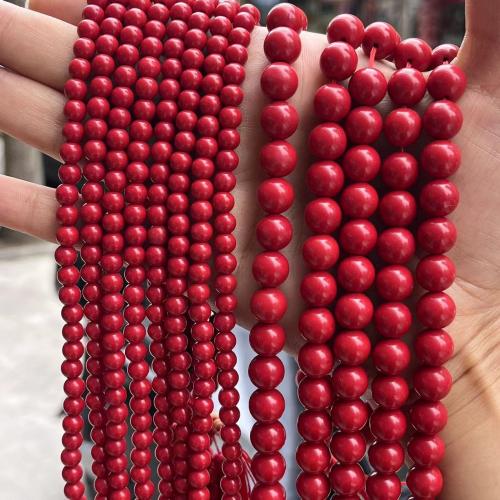 Natural Freshwater Shell Beads Round DIY Sold By Strand