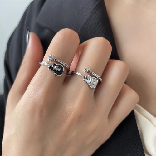 Brass Finger Ring plated fashion jewelry & enamel nickel lead & cadmium free Sold By PC