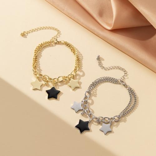 Stainless Steel Jewelry Bracelet 304 Stainless Steel with 7cm extender chain plated fashion jewelry & enamel Length 18 cm Sold By PC