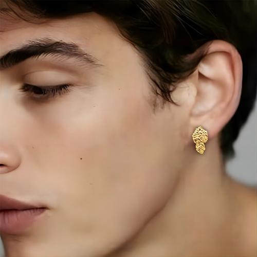 Brass Stud Earring gold color plated fashion jewelry golden nickel lead & cadmium free Sold By Pair